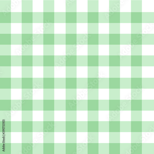 Green checkered tablecloths seamless pattern background.