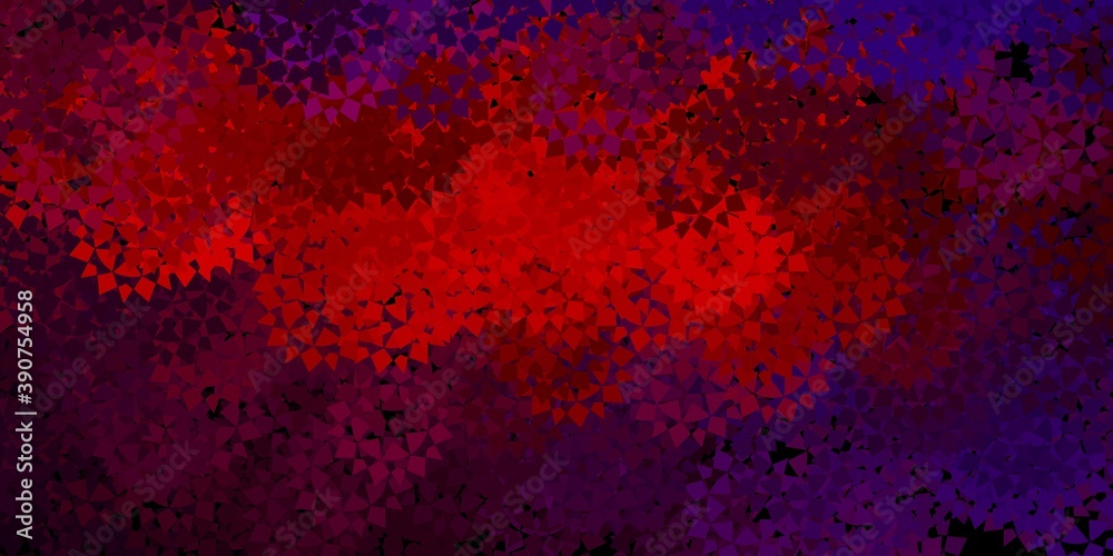Dark blue, red vector pattern with polygonal shapes. Dark blue, red vector pattern with polygonal shapes.