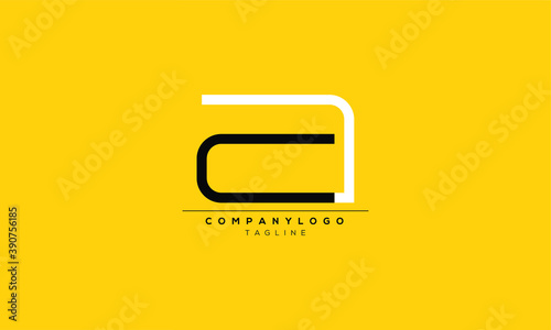 AC Abstract initial monogram letter alphabet logo design