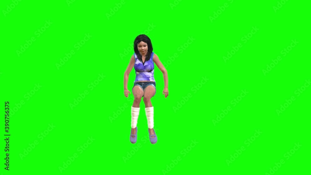 3d animation a small pretty avatar girl sits and kicks legs and then stands a walks around waiting for someone. 3d animation a small pretty avatar girl sits and kicks legs and then stands a walks around waiting for someone.