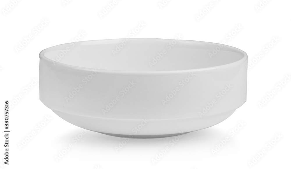 White bowl isolated on white background White bowl isolated on white background