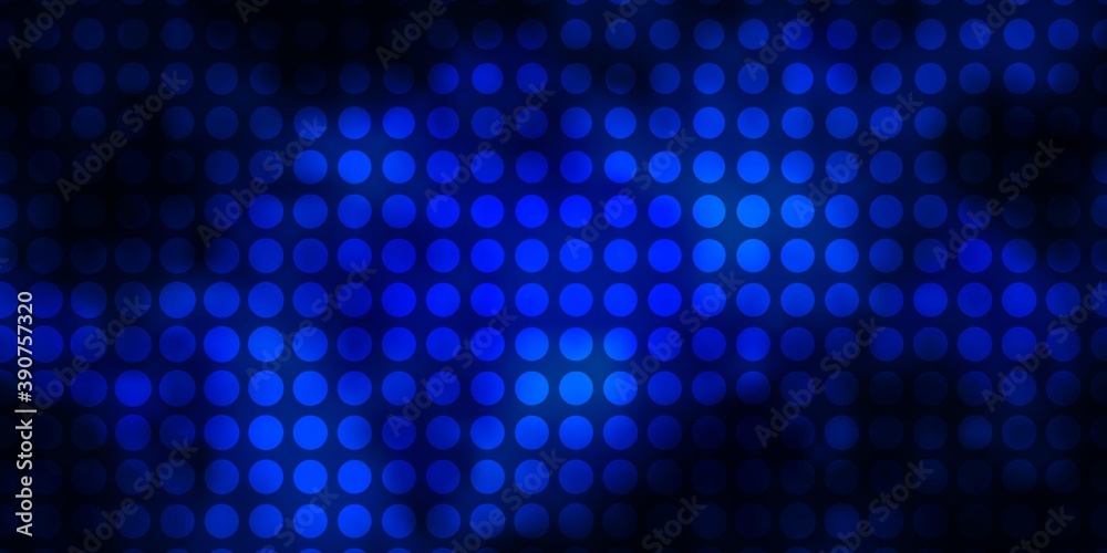 Dark BLUE vector background with circles. Dark BLUE vector background with circles.