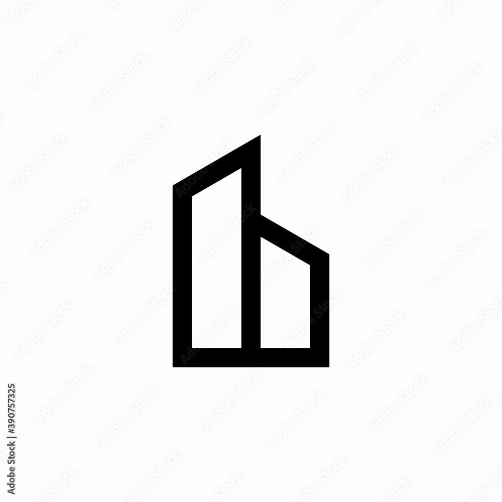 building icon flat logo vector for bussines or finance building icon flat logo vector for bussines or finance
