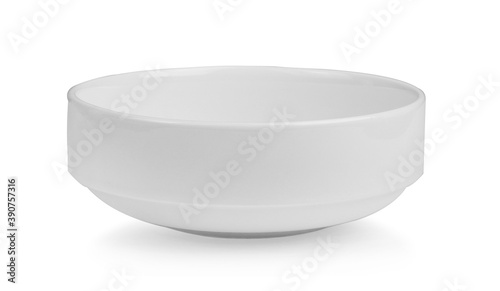 White bowl isolated on white background