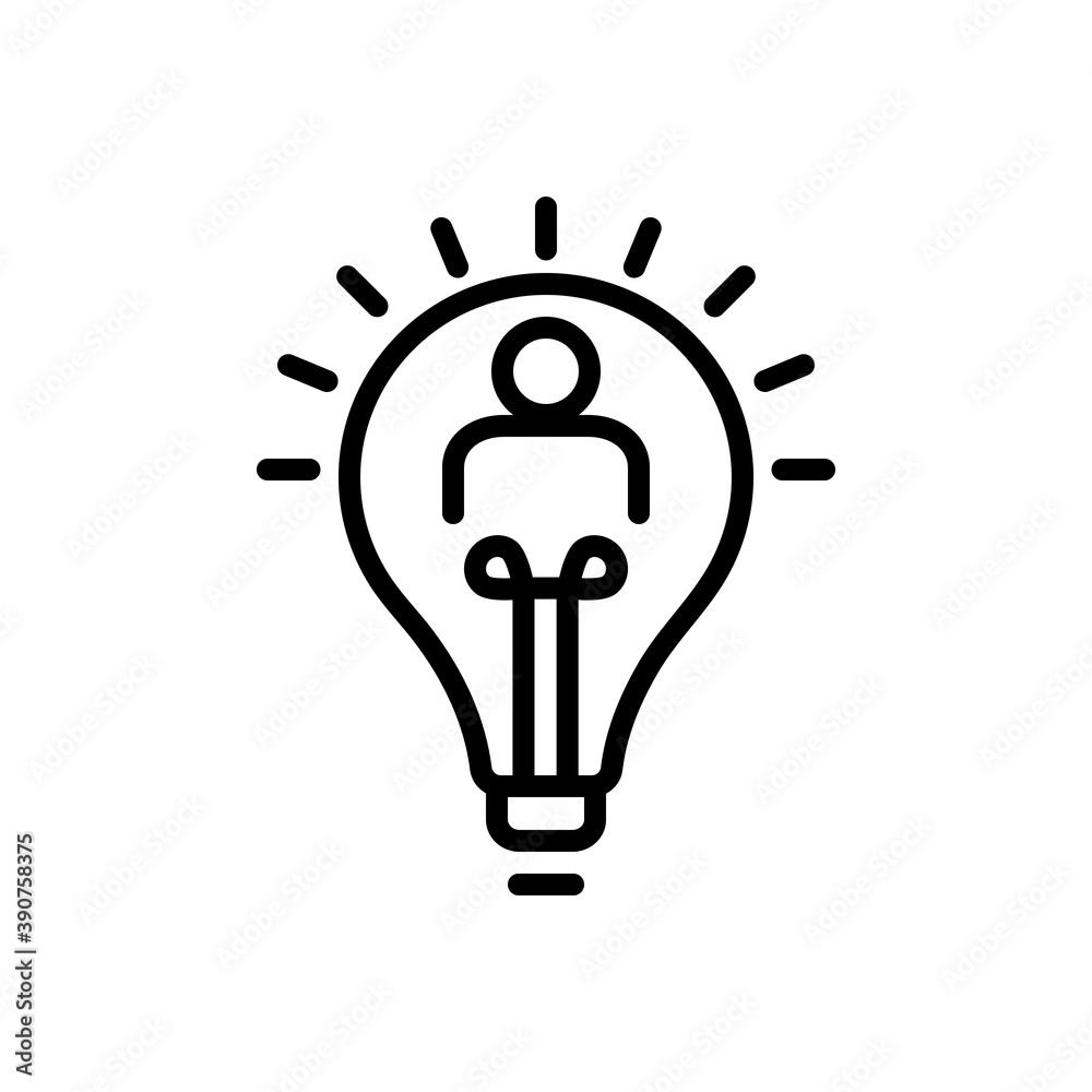 Black line icon for conclusion Black line icon for conclusion