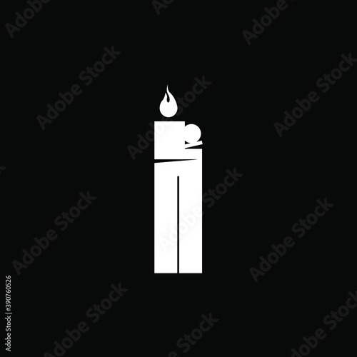 Gas lighter vector icon