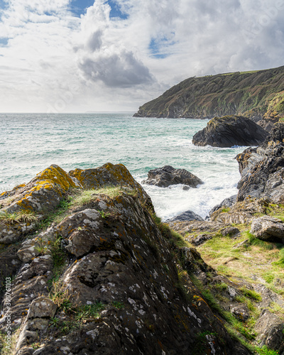 Jagged Rocks and Windy Seas Along The Cornish Coastline