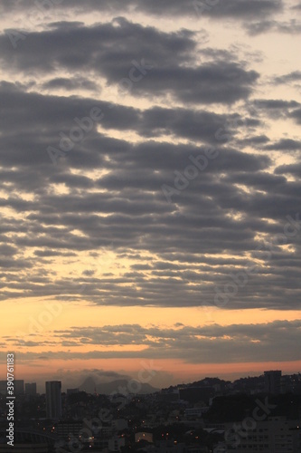 Morning Sky With Dark Clouds