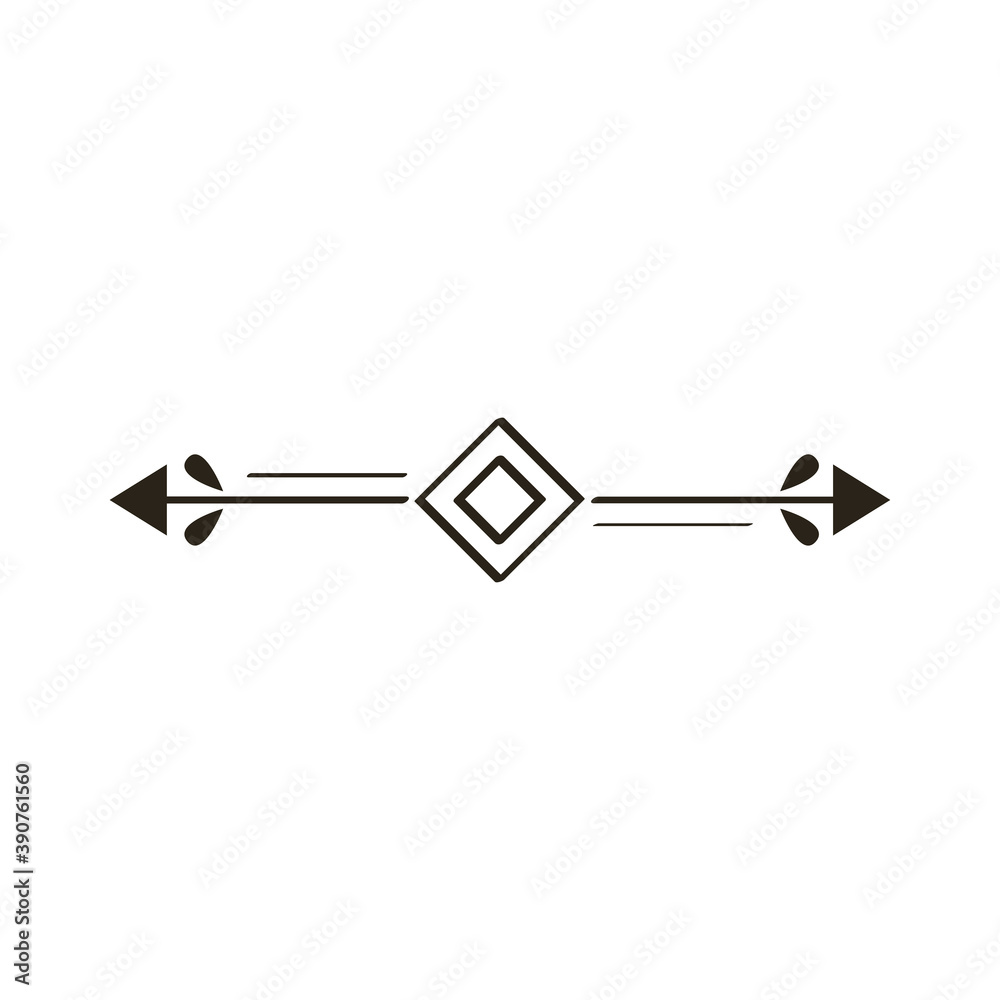 decorative swirl divider with arrow decorative swirl divider with arrow
