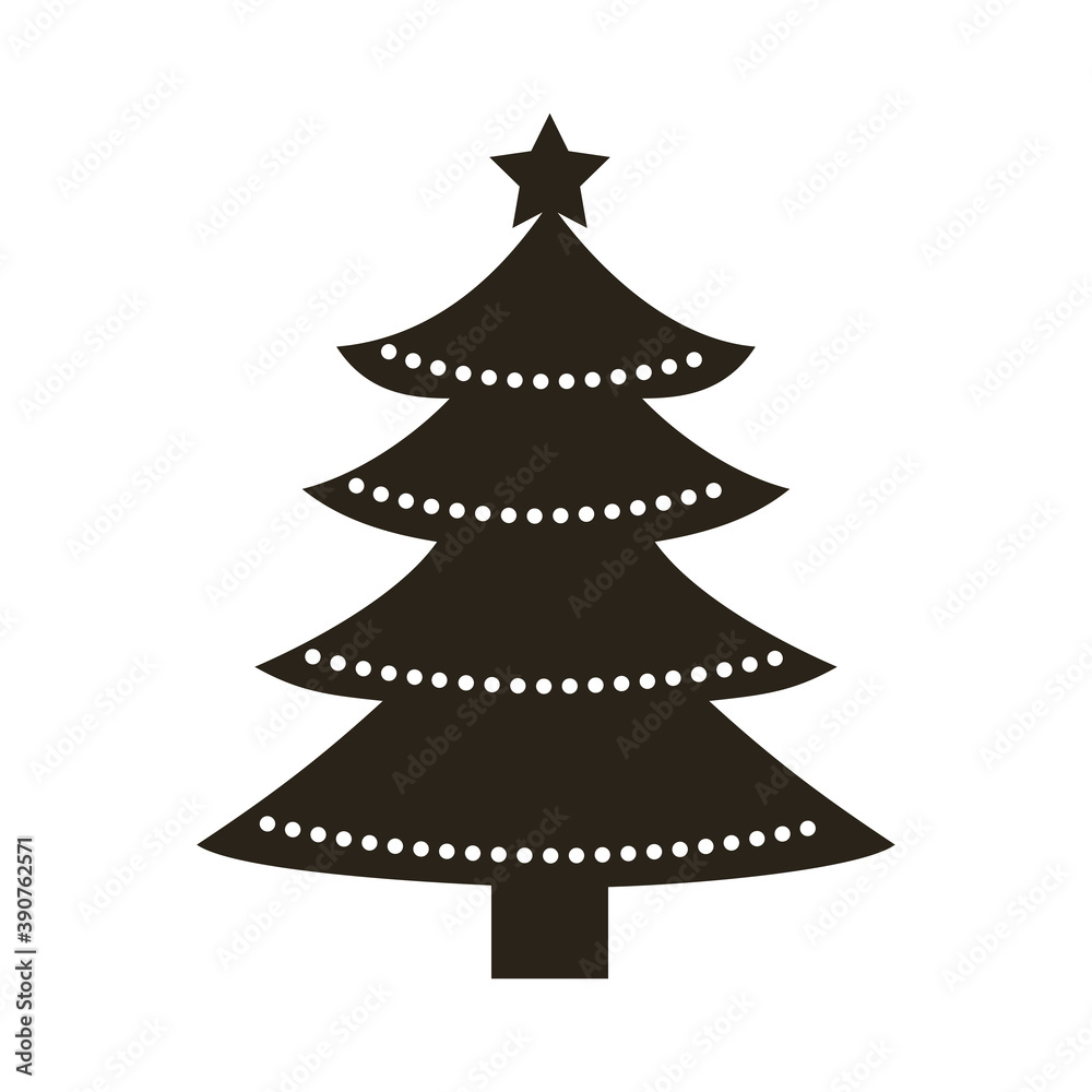 happy merry christmas monochrome tree with lights happy merry christmas monochrome tree with lights