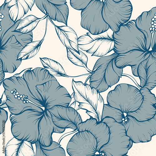 Beautiful seamless floral pattern background