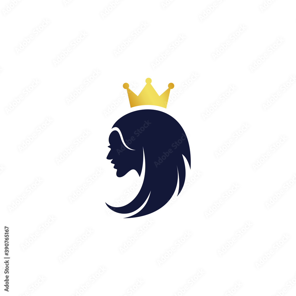 women logo with crown symbol, queen logo women logo with crown symbol, queen logo