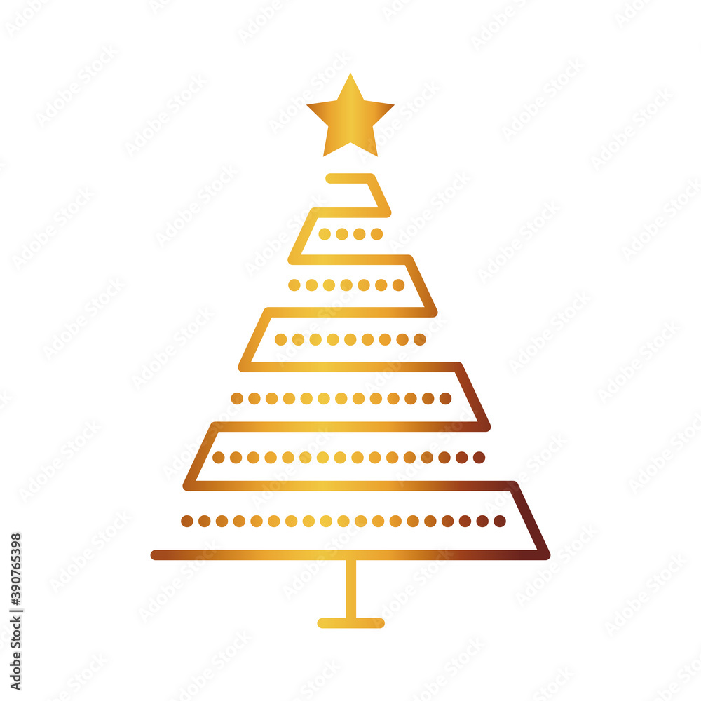 happy merry christmas golden tree lines and points happy merry christmas golden tree lines and points