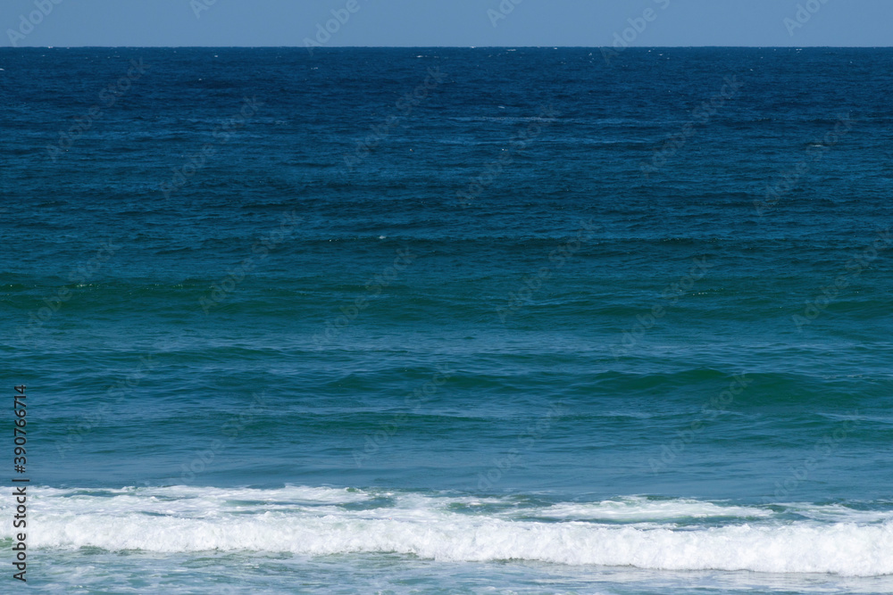 Beautiful sea scene, Seascape background, Blue sea, Waves