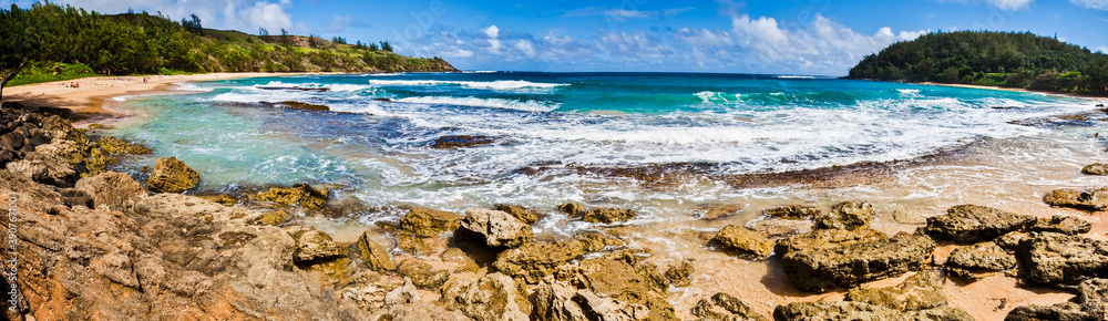 Exposed Reef, Moloa'a Bay Beach, Kauai, Hawaii, USA Exposed Reef, Moloa'a Bay Beach, Kauai, Hawaii, USA