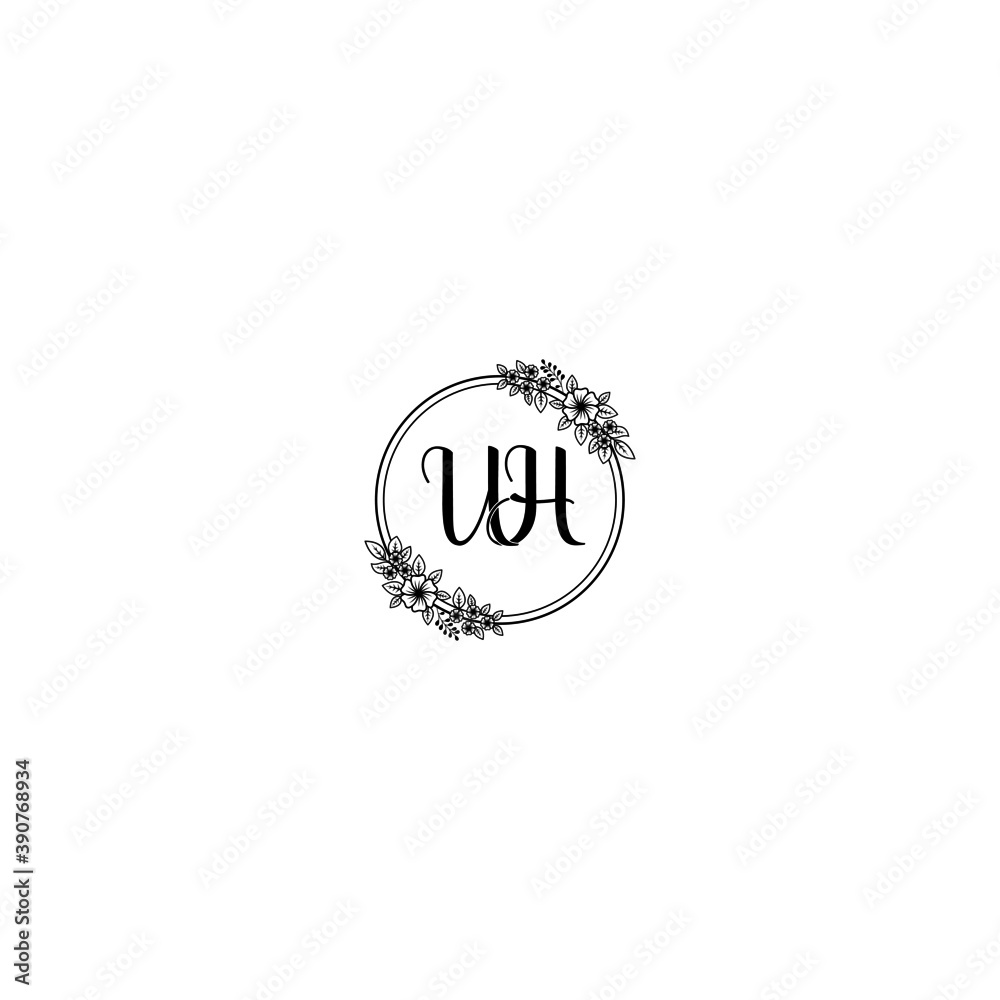 Initial UH Handwriting, Wedding Monogram Logo Design, Modern Minimalistic and Floral templates for Invitation cards
Initial UH Handwriting, Wedding Monogram Logo Design, Modern Minimalistic and Floral templates for Invitation cards