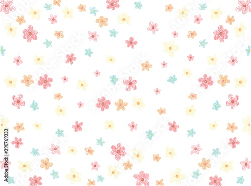 seamless background with flowers