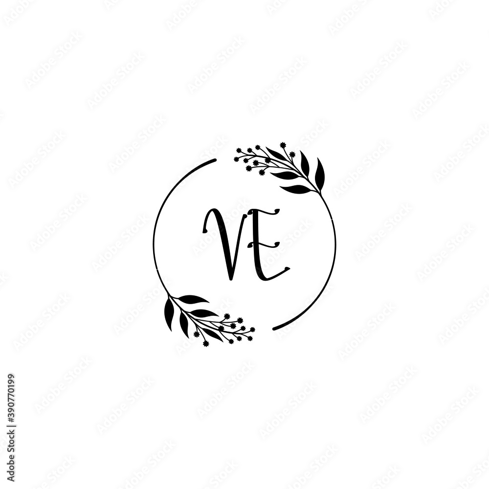 Initial VE Handwriting, Wedding Monogram Logo Design, Modern Minimalistic and Floral templates for Invitation cards
Initial VE Handwriting, Wedding Monogram Logo Design, Modern Minimalistic and Floral templates for Invitation cards