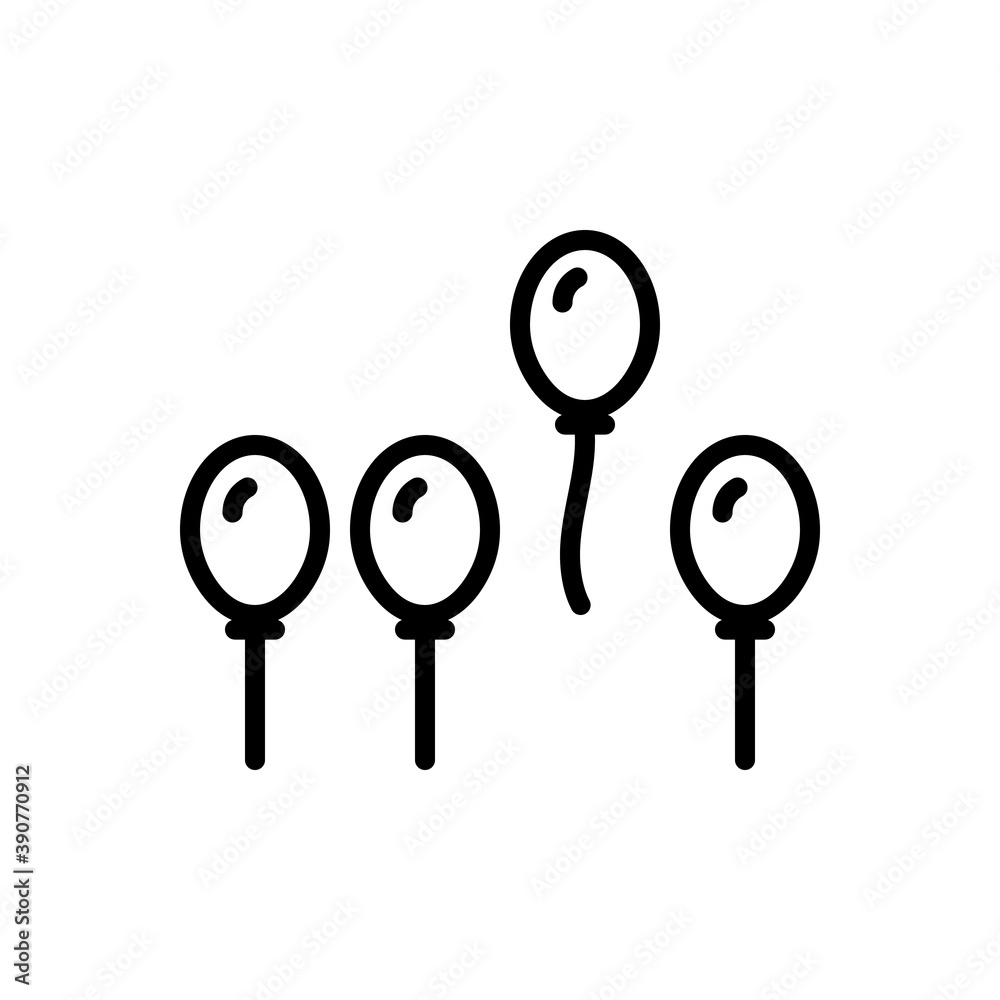 Black line icon for distinct Black line icon for distinct