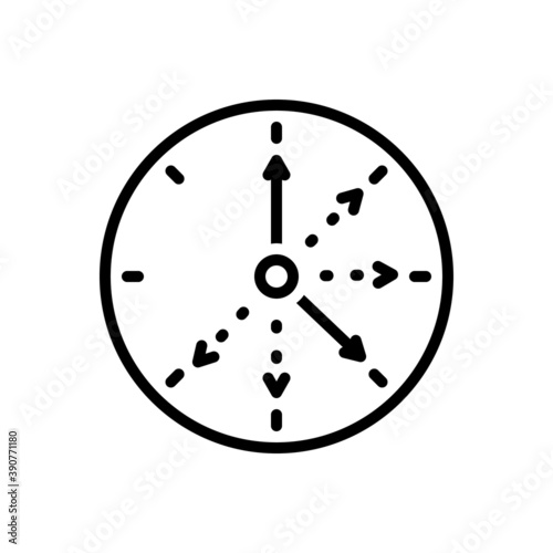 Black line icon for frequent