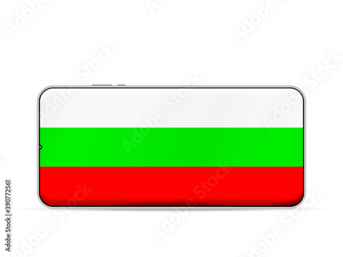 Free Download Bulgaria flag on smartphone screen - GFXLoad
