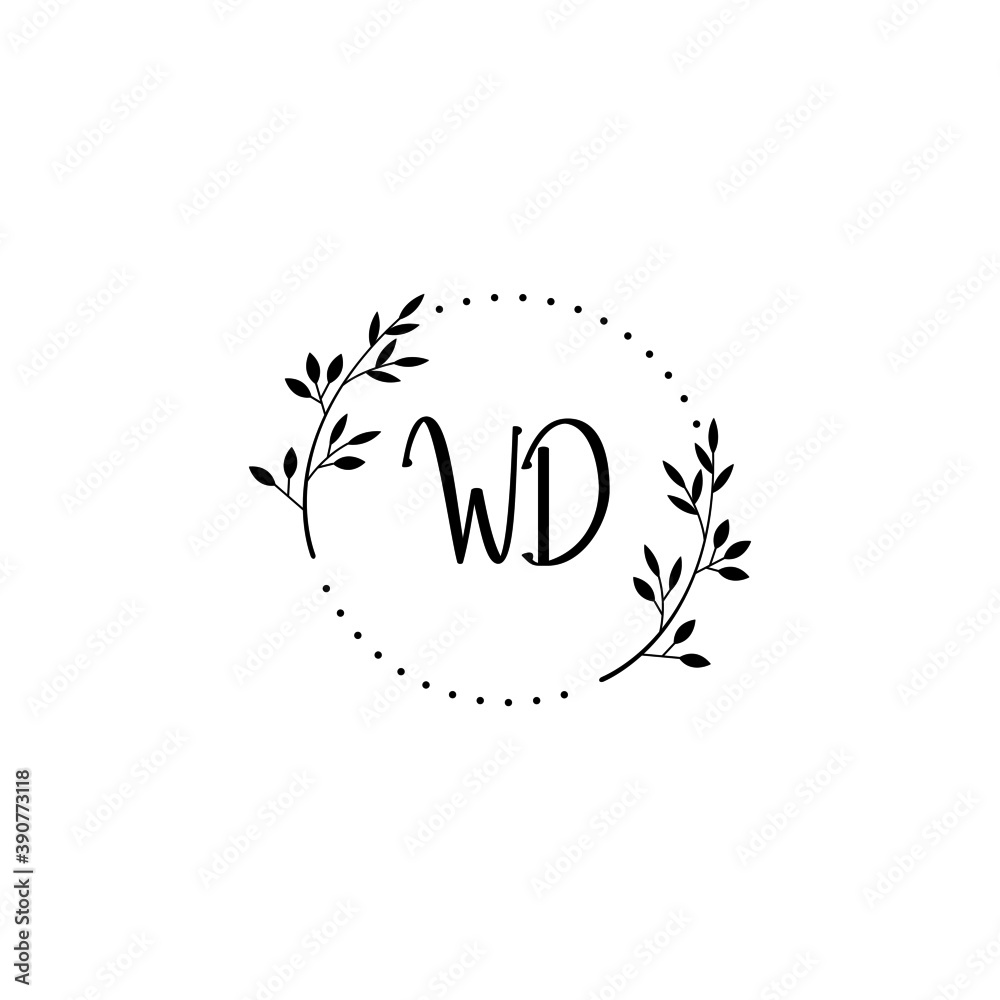 Initial WD Handwriting, Wedding Monogram Logo Design, Modern Minimalistic and Floral templates for Invitation cards
Initial WD Handwriting, Wedding Monogram Logo Design, Modern Minimalistic and Floral templates for Invitation cards