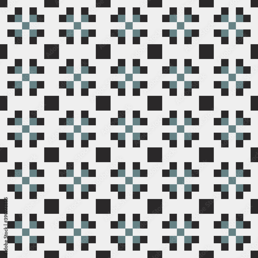 Fototapeta premium Abstract Cross Pattern Dots Logo generative computational art illustration