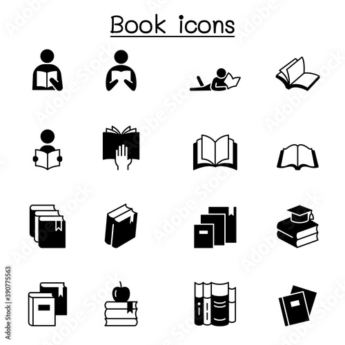 Book icon set vector illustration graphic design