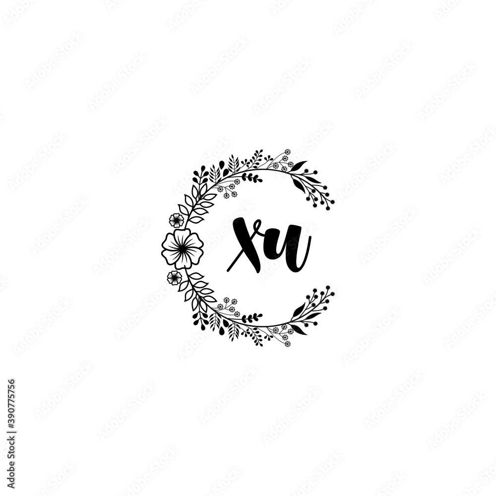 Initial XU Handwriting, Wedding Monogram Logo Design, Modern Minimalistic and Floral templates for Invitation cards
Initial XU Handwriting, Wedding Monogram Logo Design, Modern Minimalistic and Floral templates for Invitation cards