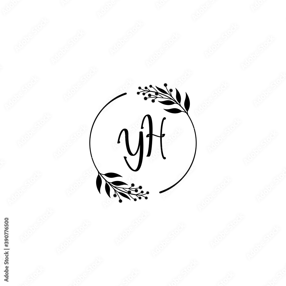 Initial YH Handwriting, Wedding Monogram Logo Design, Modern Minimalistic and Floral templates for Invitation cards
Initial YH Handwriting, Wedding Monogram Logo Design, Modern Minimalistic and Floral templates for Invitation cards