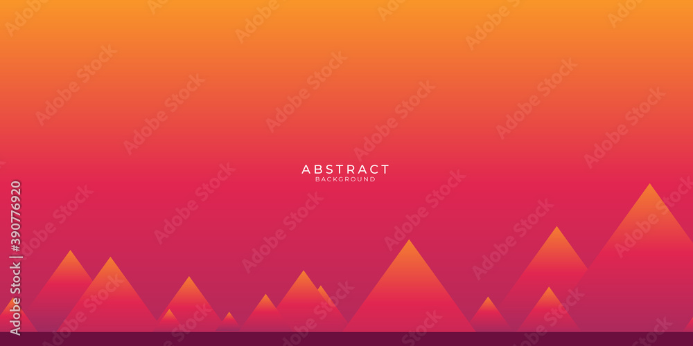 abstract red orange polygonal triangles vector background 