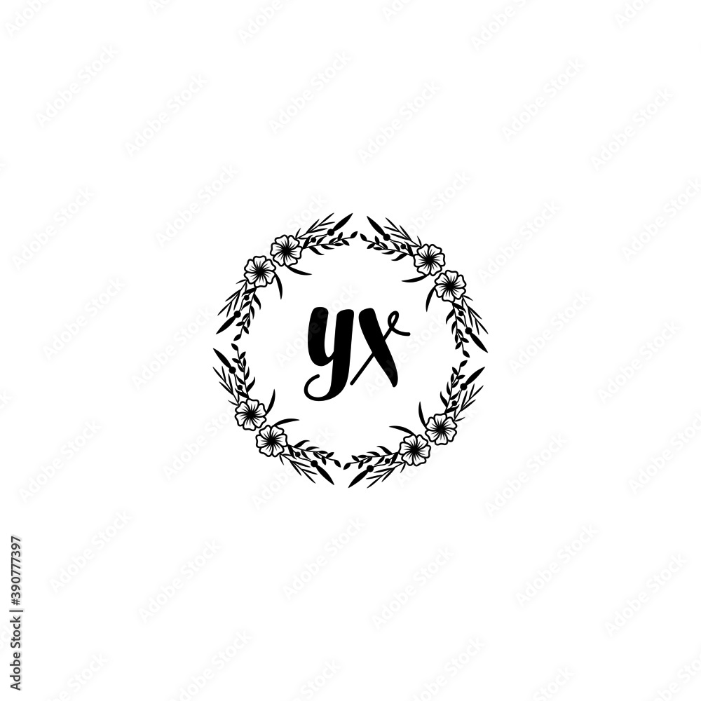 Initial YX Handwriting, Wedding Monogram Logo Design, Modern Minimalistic and Floral templates for Invitation cards
Initial YX Handwriting, Wedding Monogram Logo Design, Modern Minimalistic and Floral templates for Invitation cards