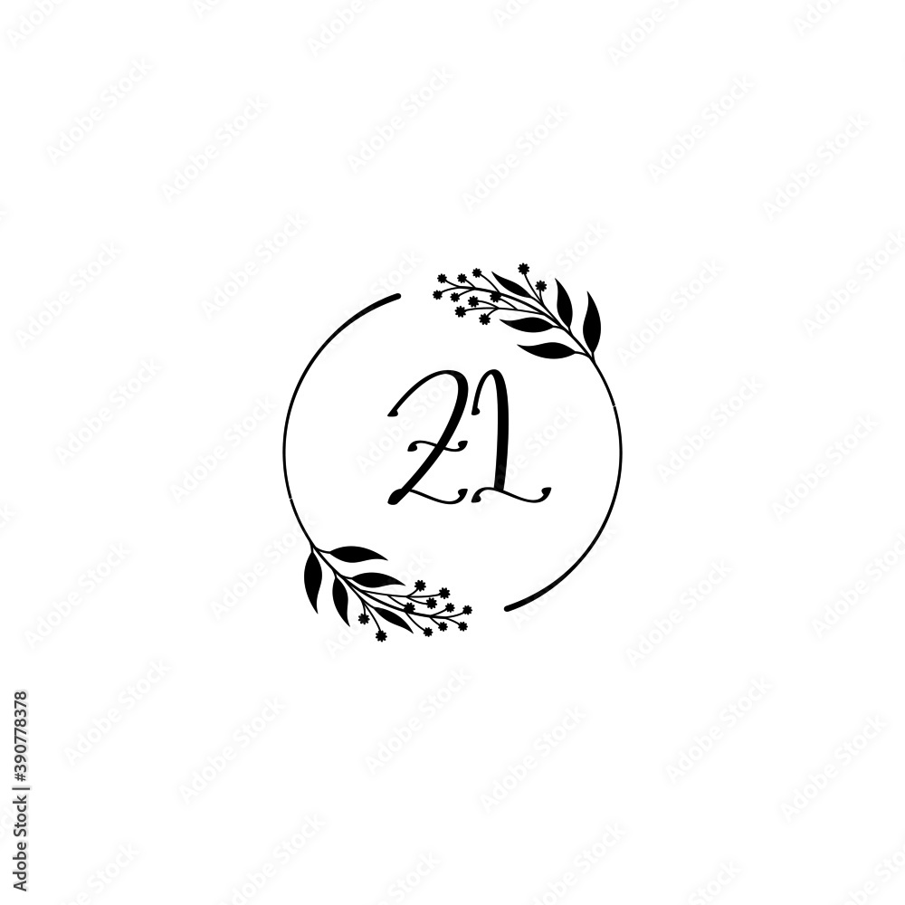 Initial ZL Handwriting, Wedding Monogram Logo Design, Modern Minimalistic and Floral templates for Invitation cards
Initial ZL Handwriting, Wedding Monogram Logo Design, Modern Minimalistic and Floral templates for Invitation cards