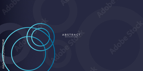 Blue black tech gradient geometric shape background
