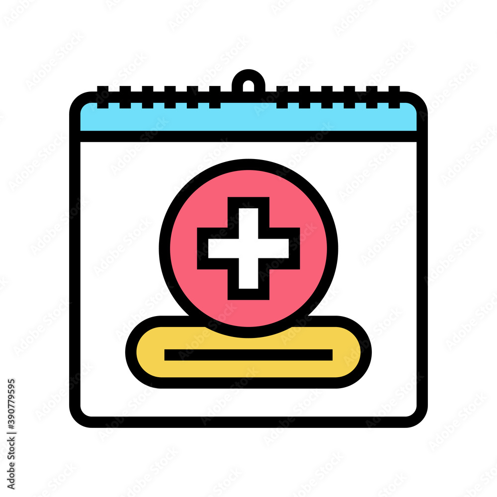 Obraz premium world red cross day color icon vector. world red cross day sign. isolated symbol illustration