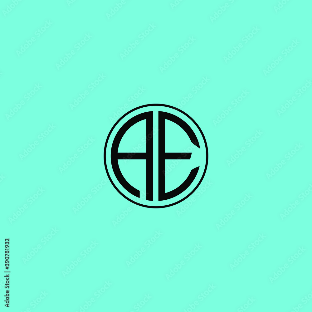 AE MONOGRAM letter icon design on white background.Creative letter AE/A E logo design. AE initials/MONOGRAM Logo design. AE MONOGRAM letter icon design on white background.Creative letter AE/A E logo design. AE initials/MONOGRAM Logo design.