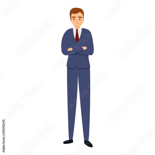 Successful businessman busy icon. Cartoon of successful businessman busy vector icon for web design isolated on white background