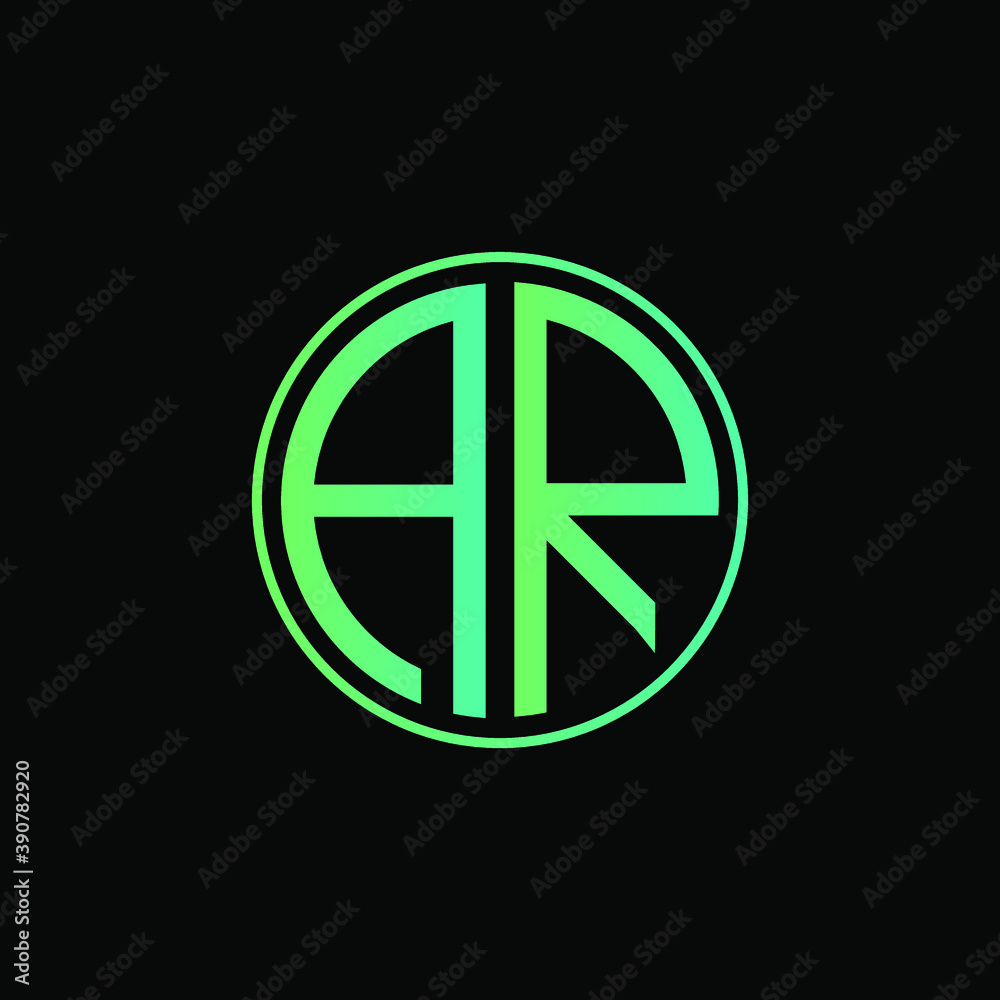 AR MONOGRAM letter icon design on BLACK background.Creative letter AR/A R logo design. AR initials/MONOGRAM Logo design. AR MONOGRAM letter icon design on BLACK background.Creative letter AR/A R logo design. AR initials/MONOGRAM Logo design.