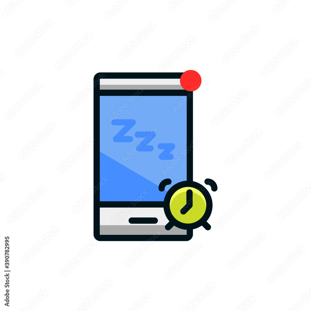 The phone icon is decorated with a clock icon The phone icon is decorated with a clock icon
