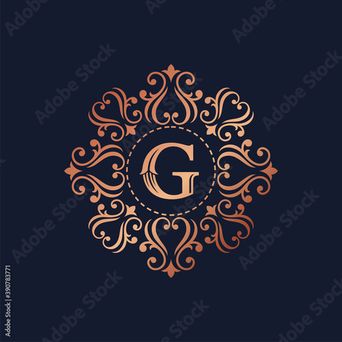 Luxury Logo template in vector for Restaurant, Royalty, Boutique, Cafe, Hotel, Heraldic, Jewelry, Fashion and other vector illustration 