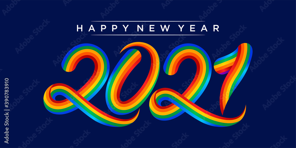 2021 new year. Happy new year. 2021 new year. Happy new year design. Colorful holiday background. 2021 celebration. Light 2021
