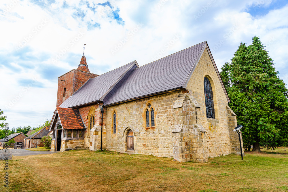 All Saints' church in Tudeley, Kent, England, UK