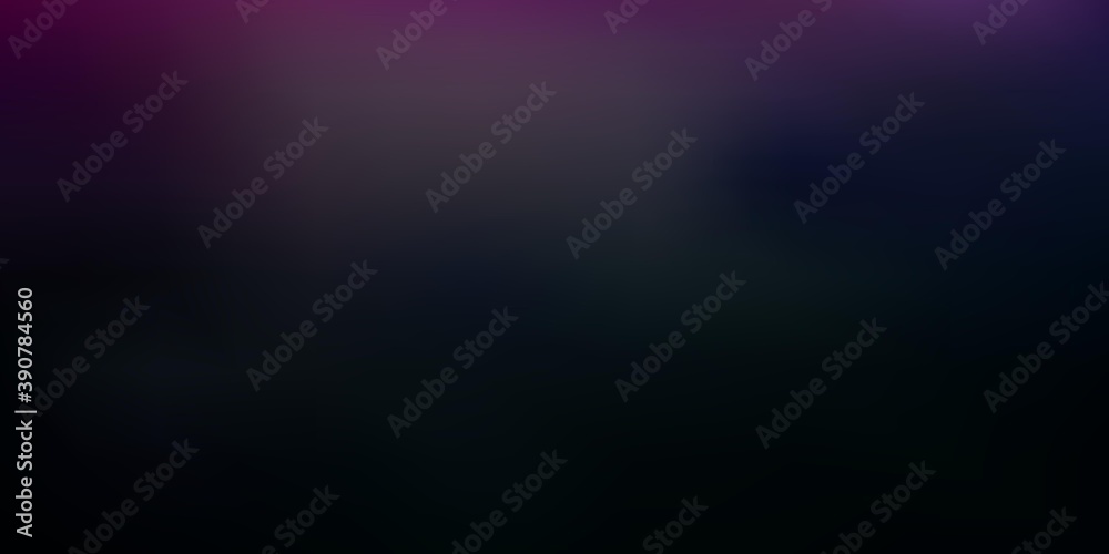 Dark blue, red vector abstract blur drawing.