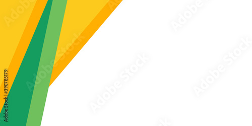 Green tone color and Yellow color background abstract art vector 