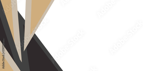 Abstract black brown white presentation background with triangles