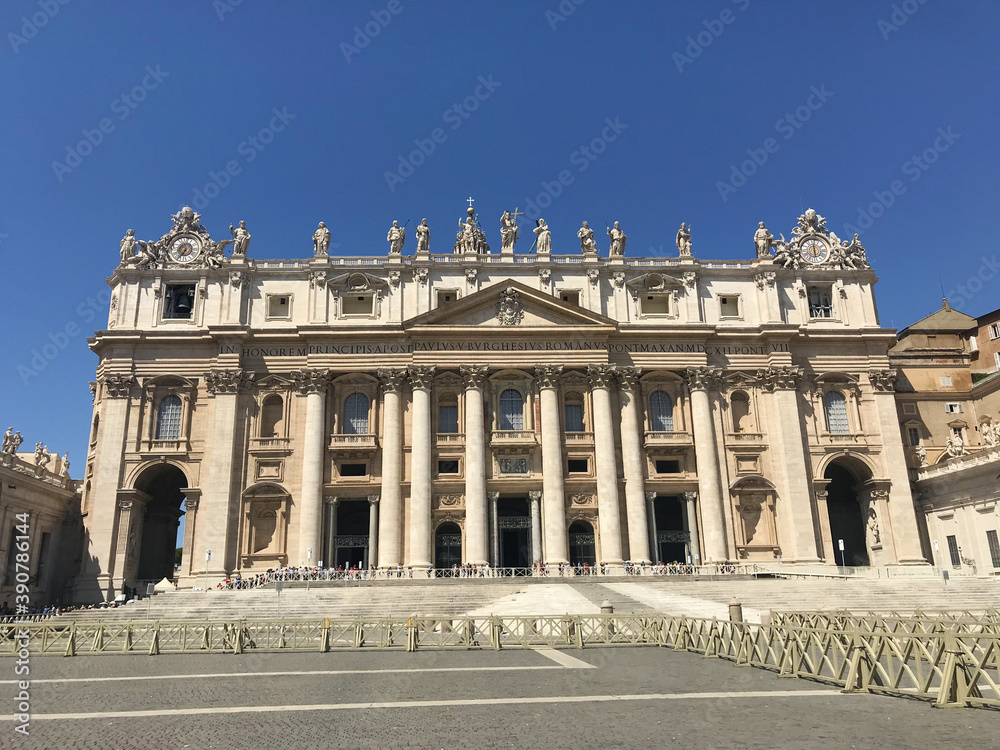 St. Peters Basilica Square in Vatican City, Italy