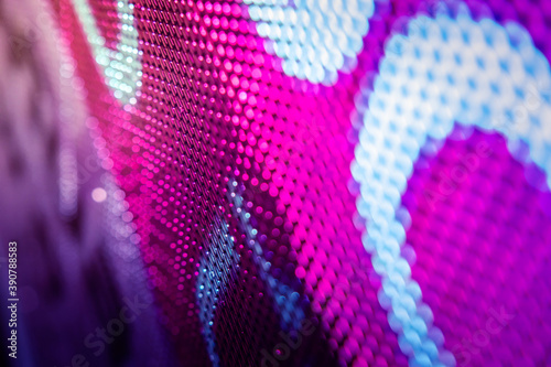 CloseUp LED blurred screen. LED soft focus background. abstract background ideal for design.