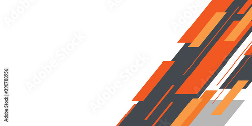 Orange black grey abstract arrow background