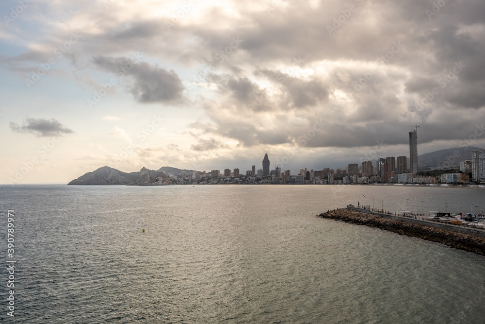 
panoramic view of Benidorm from the San Nicolás viewpoint