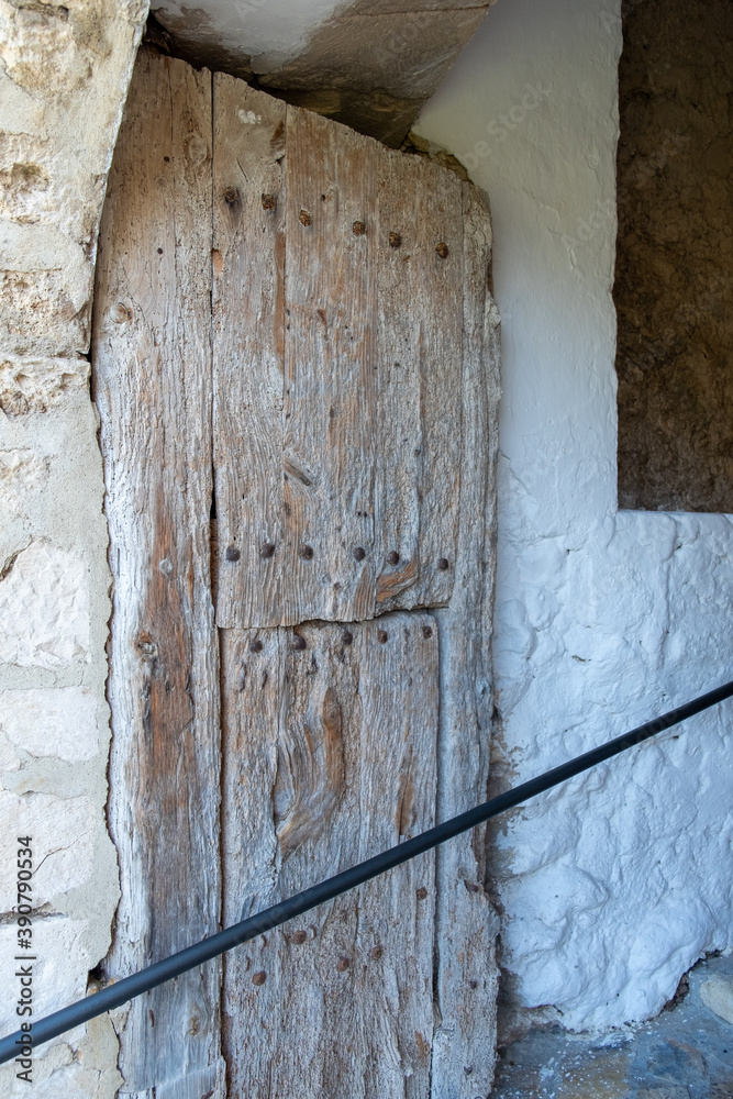 
old wooden door